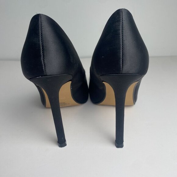 Express Pumps Heels Rhinestone Embellished Black Size 8 - Picture 5 of 10